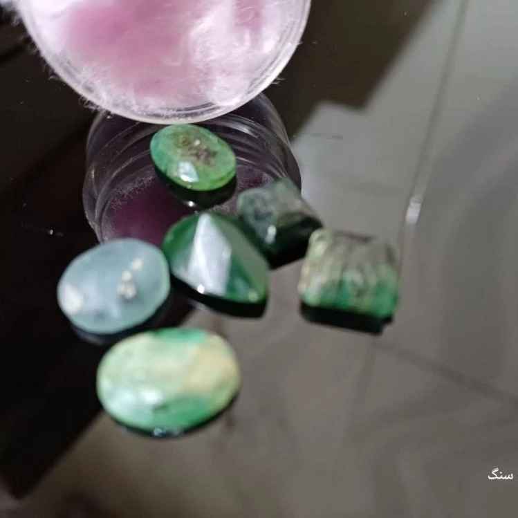 Genuine natural green emerald